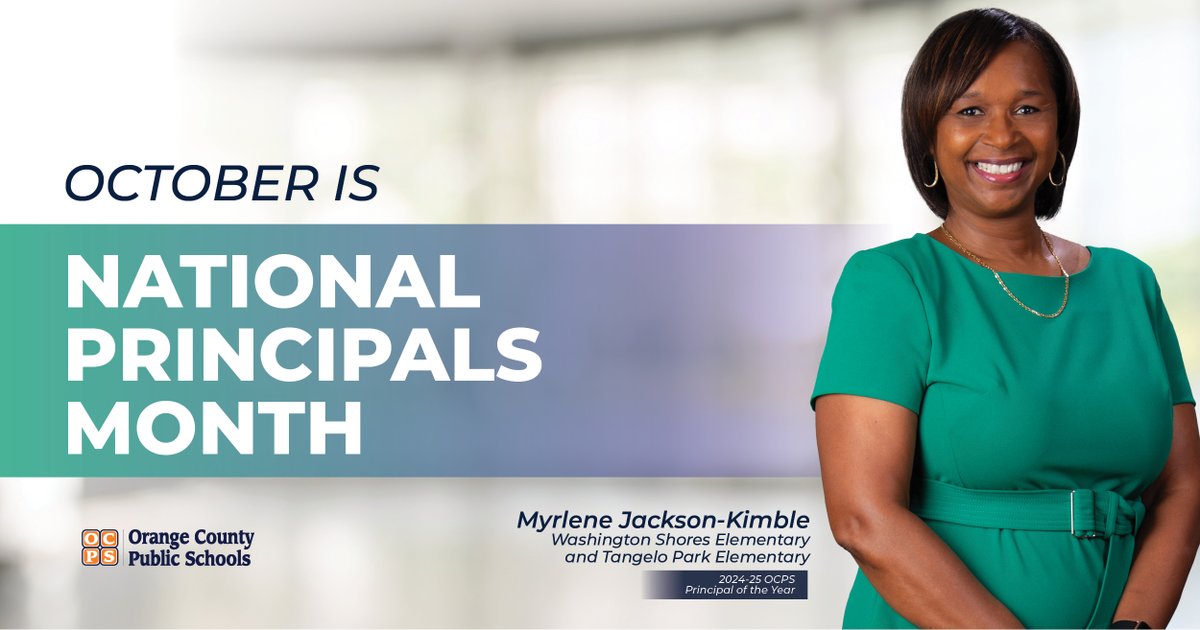 ocpsnews (@ocpsnews) on Twitter photo 🌟 OCPS celebrates National Principals Month -- because we have the greatest principals in the world! 🌟 OCPS celebrates National Principals Month -- because we have the greatest principals in the world!