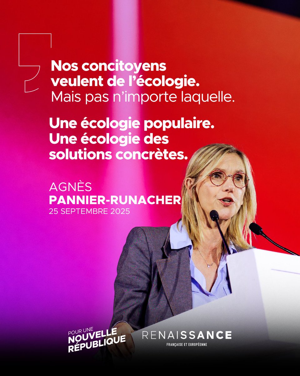 Pour une Nouvelle République écologique, pour une écologie des solutions et des résultats, rejoignez-nous sur pourunenouvellerepublique.fr 🇫🇷🌱