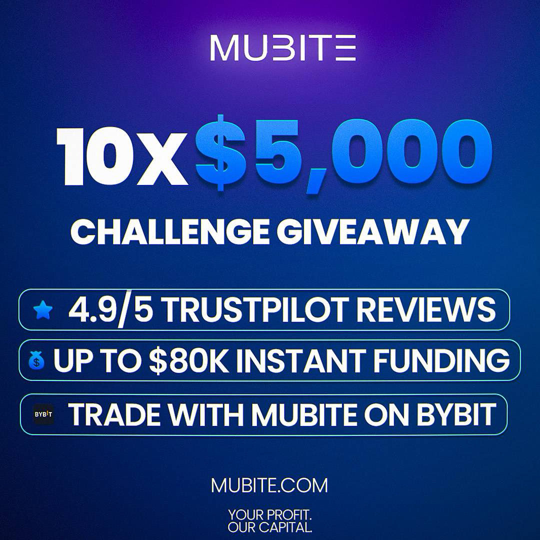 🎁 10 × 5K GIVEAWAY 🎁

1️⃣ Follow 👉 <a href="/MUBITE_COM/">Mubite.com</a> <a href="/Fxalphapro/">Fxalpha</a> <a href="/fxdrogo/">FX Drogo</a> 

2️⃣ Like ❤️, Retweet 🔁 &amp; Tag 2 friends 

3️⃣ Signup (Compulsory) 👉 mubite.com/register?ref=F…

4️⃣ Join our Discord 👉 discord.gg/n4HHBGJjN9