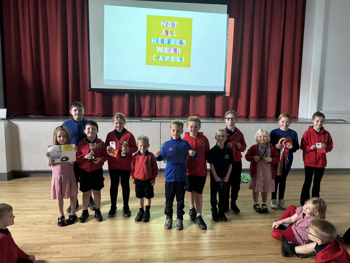 Well done to all our children for their fantastic achievements this week. We celebrated achievements in horse riding, racing, football, art, baking and for award winning sheep! Well done everyone! #LivingOurValuesEveryday