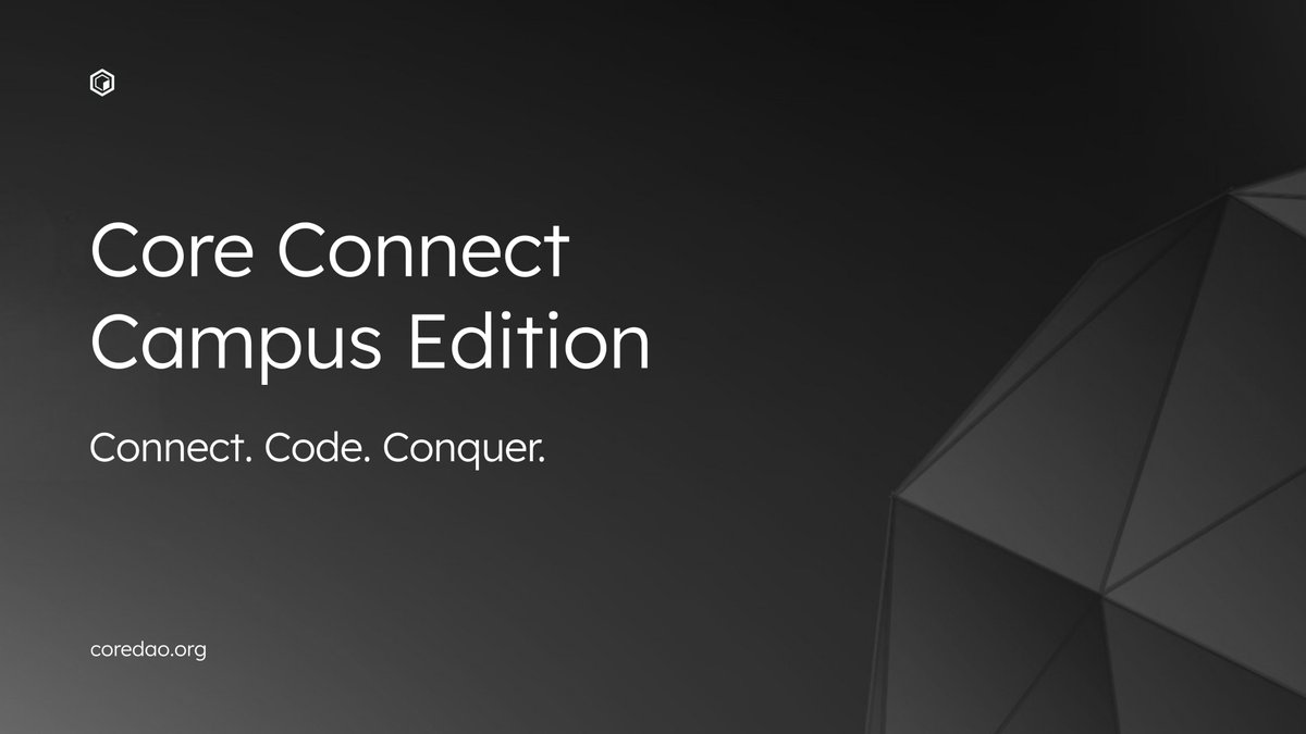 1/6 🎓 Introducing Core Connect Campus Edition

An initiative by <a href="/Coredao_Org/">Core DAO 🔶</a> to empower the next generation of builders — right from the classroom.

Bridging the gap between Web2 &amp; Web3 by bringing hands-on blockchain education to universities worldwide. 🌍🧵👇