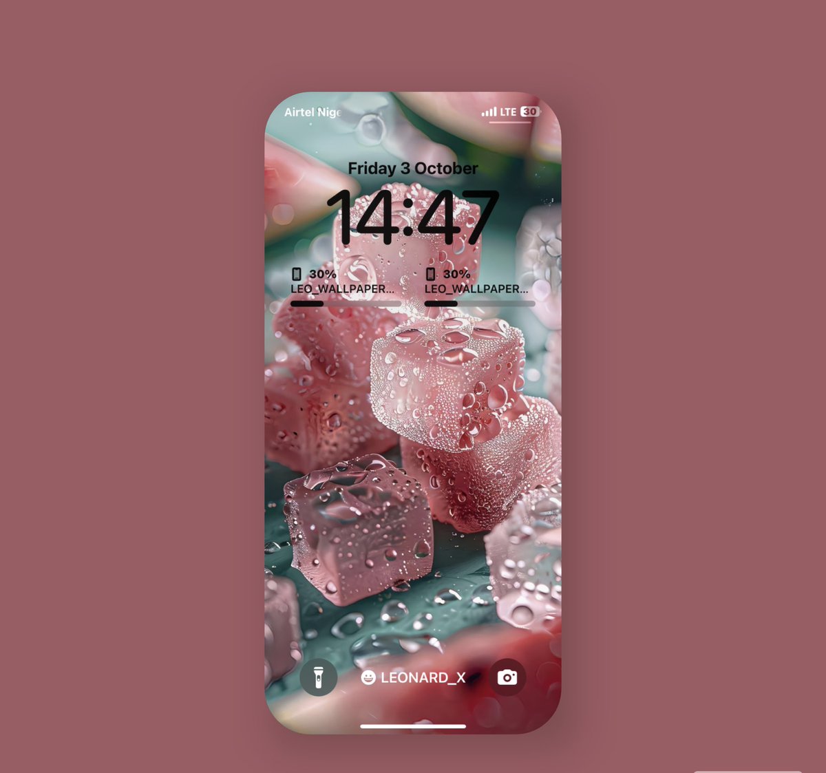 Leonard18_X's tweet image. &quot;Chilled pink ice cubes with a fresh glow ❄️💧 #LEONARDX #CoolVibes&quot;  
Load in 4k