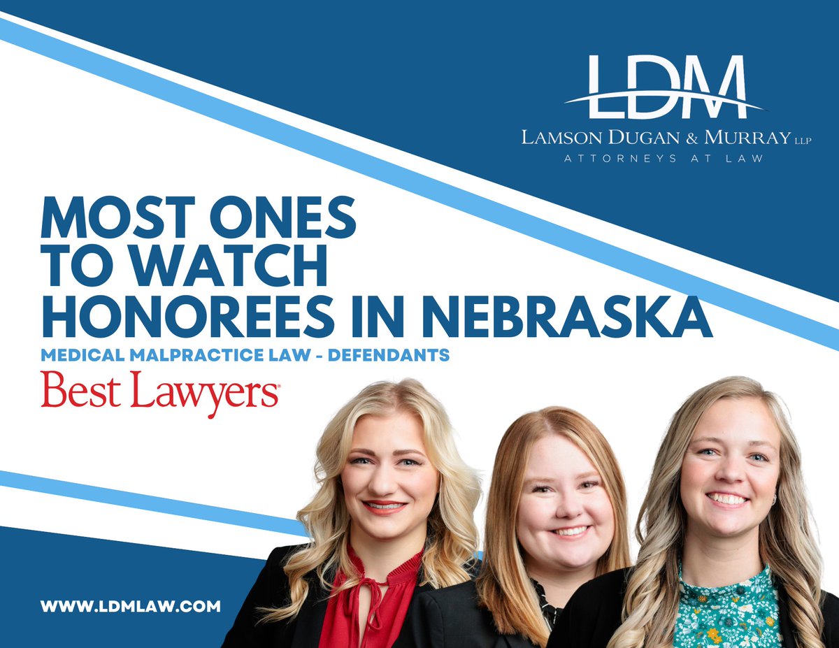 📣 Proud moment!
<a href="/LDMLaw/">Lee David Medinets</a> has the most Ones to Watch honorees for Medical Malpractice Law – Defendants in Nebraska according to <a href="/BestLawyers/">Best Lawyers</a>.

👏 Big congrats to our rising stars!

Learn more: bit.ly/4gRJHBz

#BestLawyers #MedMal #LitigationDefense #NebraskaLaw #LDMlaw