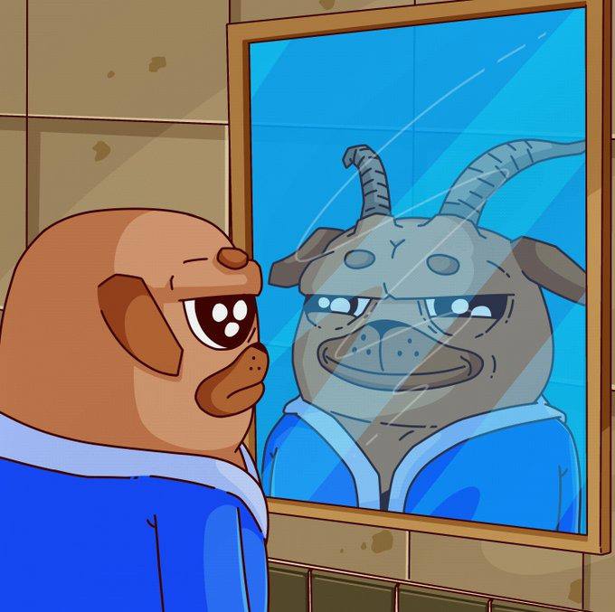 Imagine $FUD supply burning and a Pug NFT winking at you. Just vibes. 🐾🔥