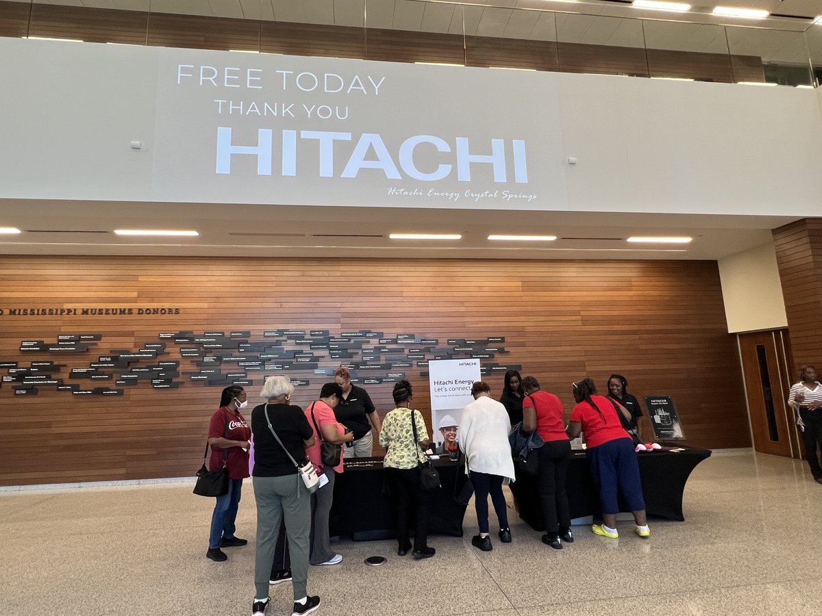 MDAH_Official's tweet photo. It’s a beautiful day for FREE ADMISSION to the Two Mississippi Museums thanks to @hitachienergy, the sponsor of the first of three free admission days to commemorate America 250 during the Mississippi State Fair! Don't miss out on Hitachi Happies!

#twomsmuseums #hitachienergy https://t.co/PIZQTdhjem