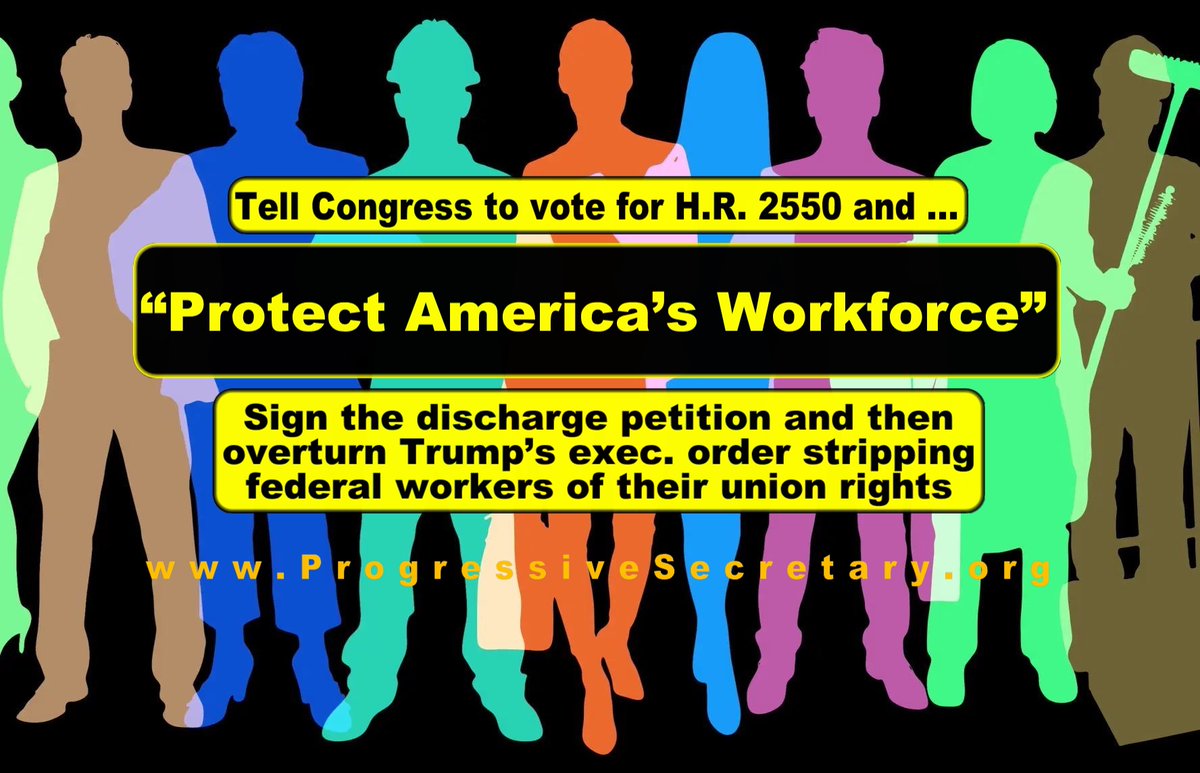 progsec's tweet image. .
✅ TAKE ACTION: Tell Congress, “Don’t let Trump destroy the federal workforce. Support the “Protect America’s Workforce Act.” 

Click here [cutt.ly/Cr1H4IjU] for more information and to email your House member. Follow us, “Like,” &amp;amp; share. #WorkersRights #Unions