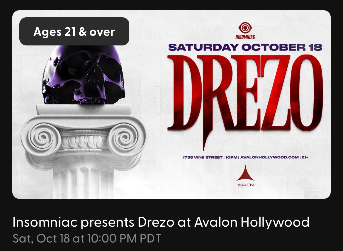 BigThangsWendy's tweet photo. Glad to announce that big things management will be in the house at Avalon  for insomniacs DREZZO , we will have some of our top DJs going B2B you don’t wanna miss out !! 

https://t.co/kogGyvE7Fe https://t.co/KgwS6KsuHu