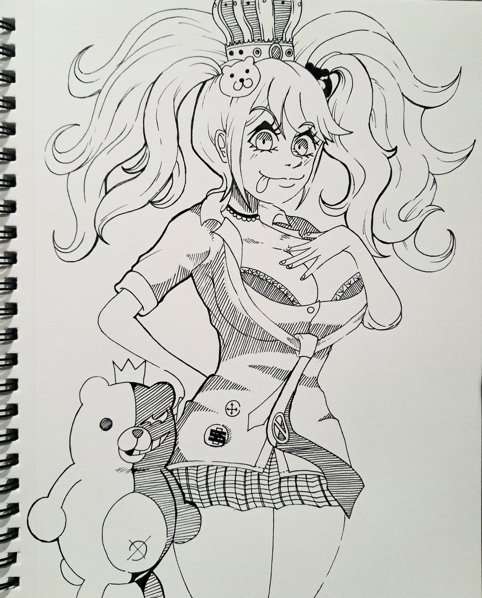 cabybruh's tweet photo. 「DAY 3 Crown」

#Inktober #Inktober2025 #danganronpa https://t.co/sVCEbFdqqL