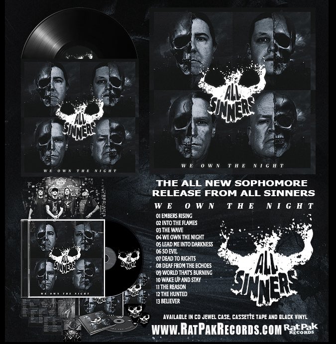 ViningMgt's tweet photo. ๐@AllSinnersBand fans, the time is now! You can #PreOrder their all-NEW studio album #WeOwnTheNight - get full details & limited-edition signed bundles at via @ratpakrecords.
Order Now:
https://t.co/ylKMAkZsPn
#AllSinners
#RatPakRecords
#JoinTheCult
#HardRock
#Metal
#Rock https://t.co/Acn5VsZoHF