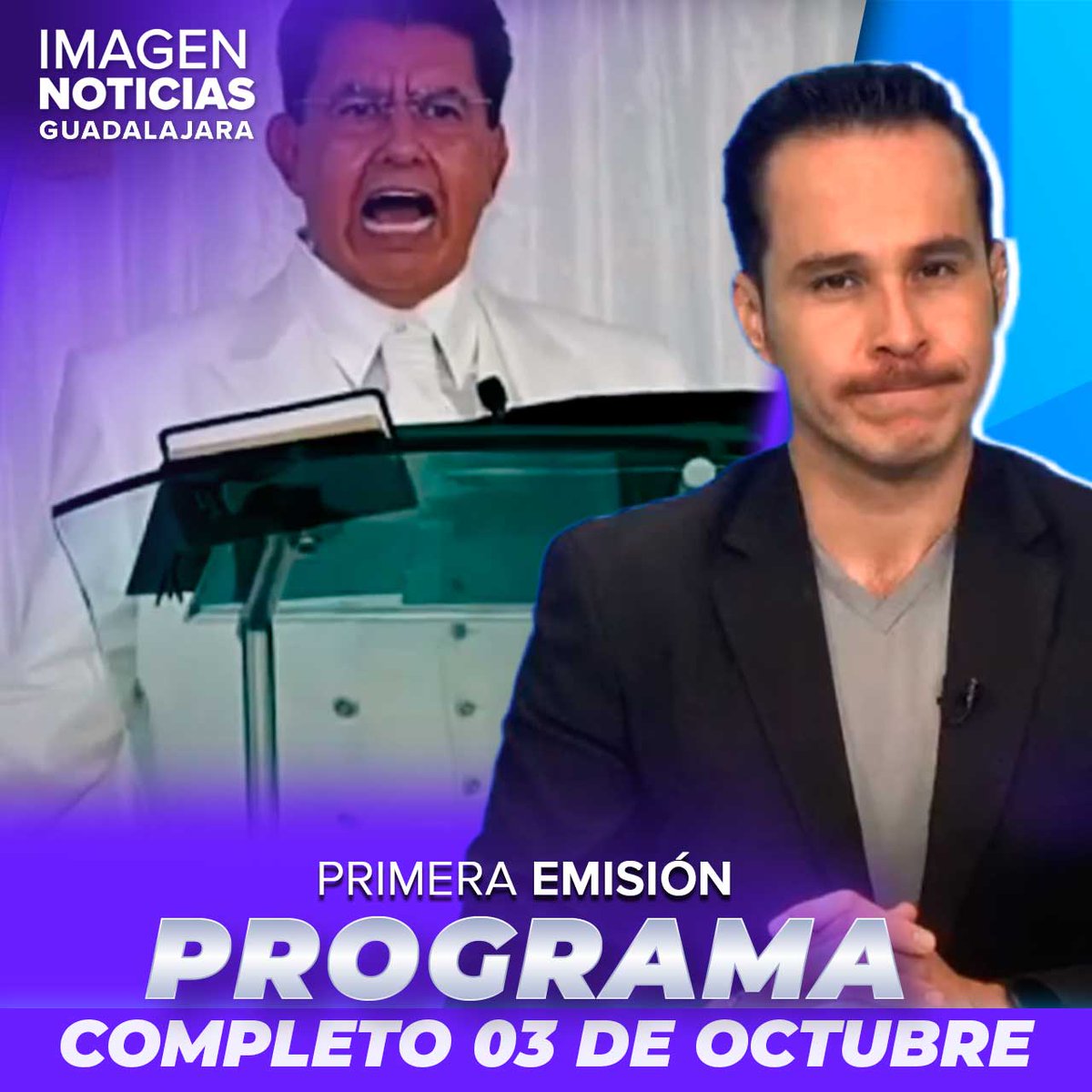 ¿Te perdiste la emisión de <a href="/ImagenTVGDL/">Imagen TV Guadalajara</a> con <a href="/erickbreguer/">Erick Breguer</a>?

Aquí tenemos el noticiero completo para ti 🟣📺
👉 youtu.be/dF8mAf3ac8I

#ImagenTelevisión #ImagenNoticias #Guadalajara #Jalisco #Noticias