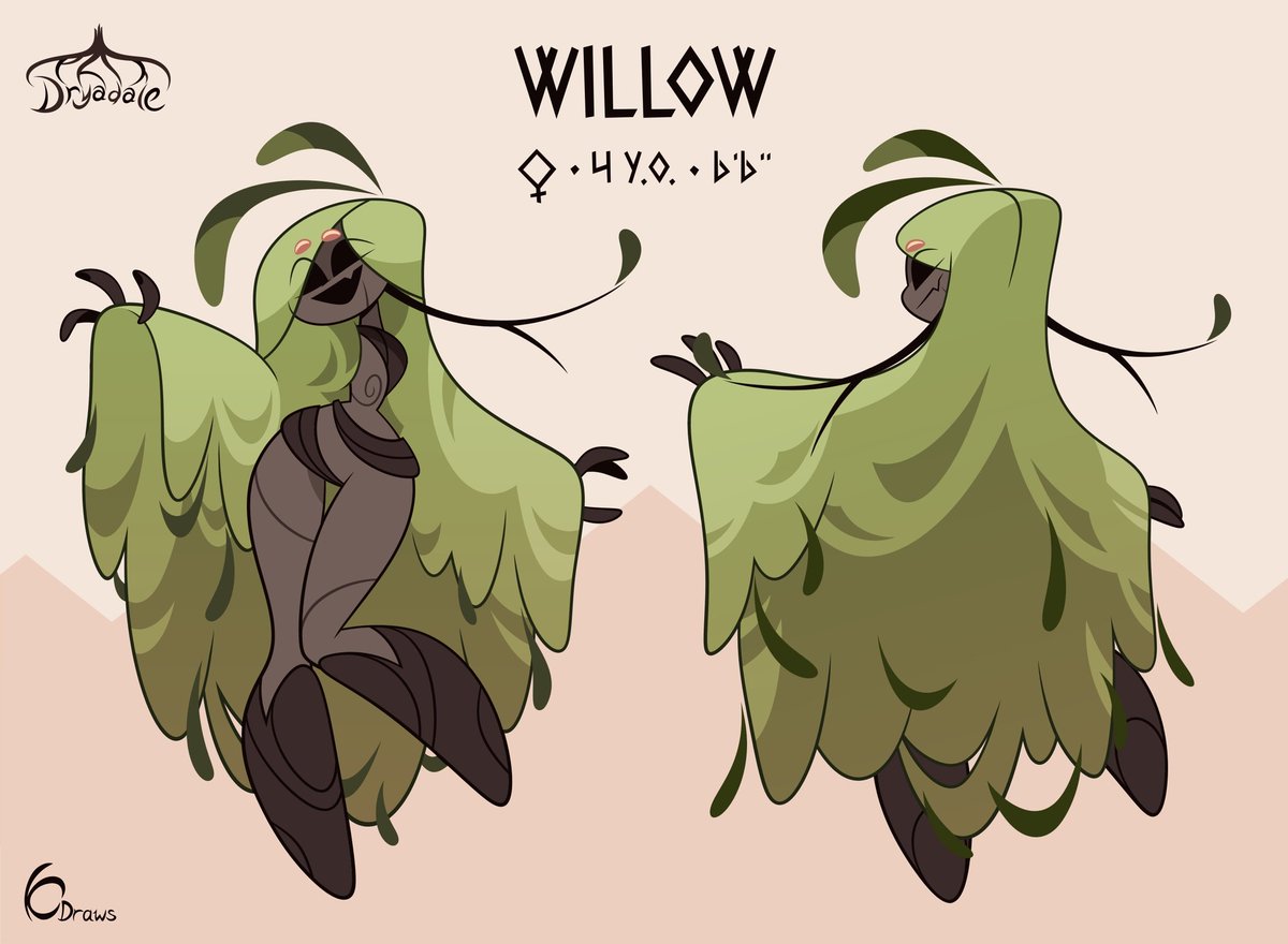 O_Kim0_0's tweet photo. Meet Willow, completing our trio of main heroes! When I said "young," you probably weren't expecting this. But dryads grow differently, so everything is perfectly proper here. 😇
#Dryadale #dryad https://t.co/9ylcwko5aM