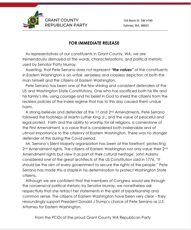 Russ89124656's tweet image. The MAIL-IN Senator must be feeling threatened by Free Speech. She really must go. @PattyMurray @realDonaldTrump @AGPamBondi @Kash_Patel @dbongino @pnwguerrilla #freewashington #onedayonevote