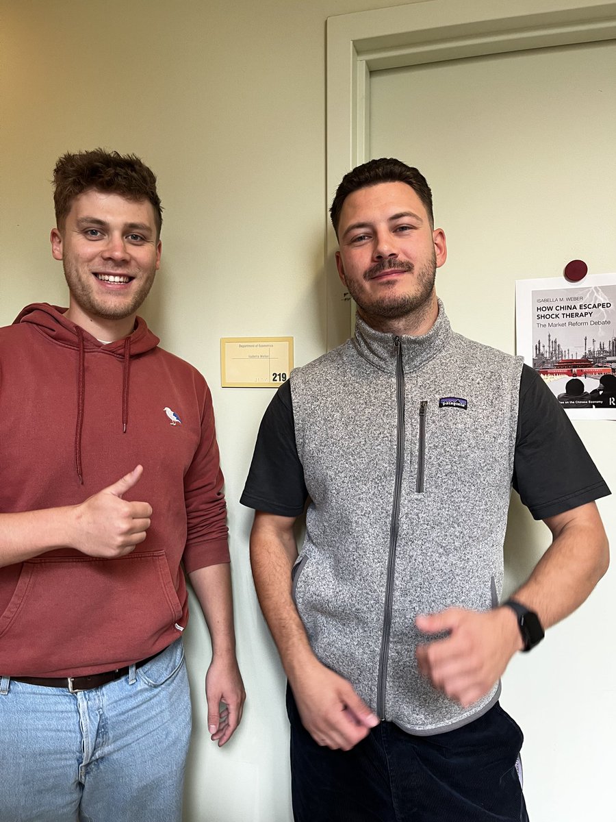 Sehr geehrte Frau <a href="/IsabellaMWeber/">Isabella M Weber</a> ,
schade, dass Sie sich im Mutterschutz befinden. Wir <a href="/an3_andrei/">Andrei</a> und ich hätten Sie gerne während unseres Austausches am Econ Department in Amherst kennengelernt.