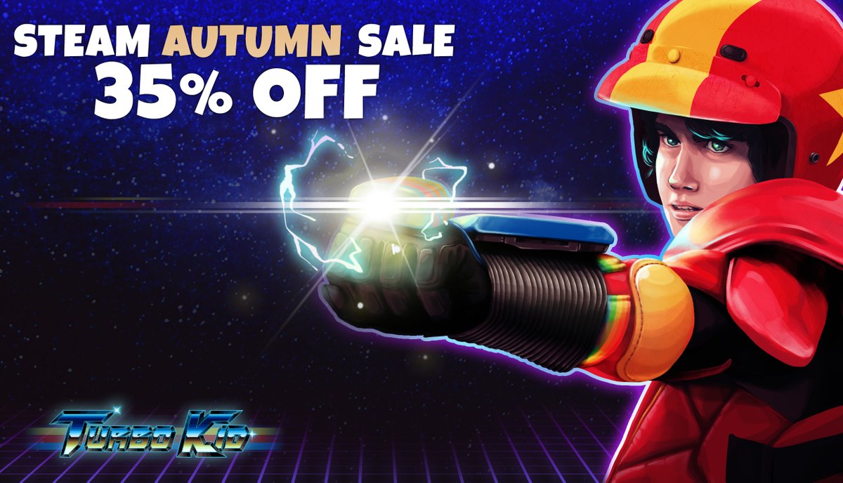 Last week-end to get your hands on Turbo Kid for 35% off on Steam!

👉 store.steampowered.com/app/1733250/Tu…

#metroidvania #indiegaming #retrogame #retrogaming #indiegame #platformer #bosses