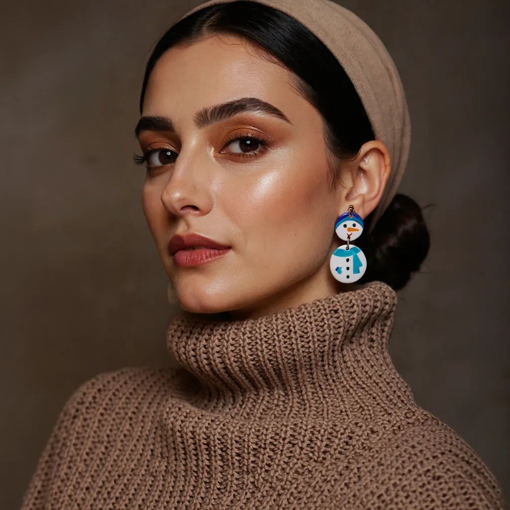 گوشواره آدم برفی⛄