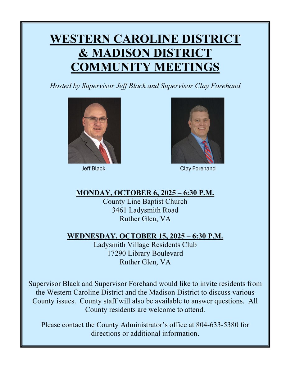 Caroline VA (@carolinegov) on Twitter photo 