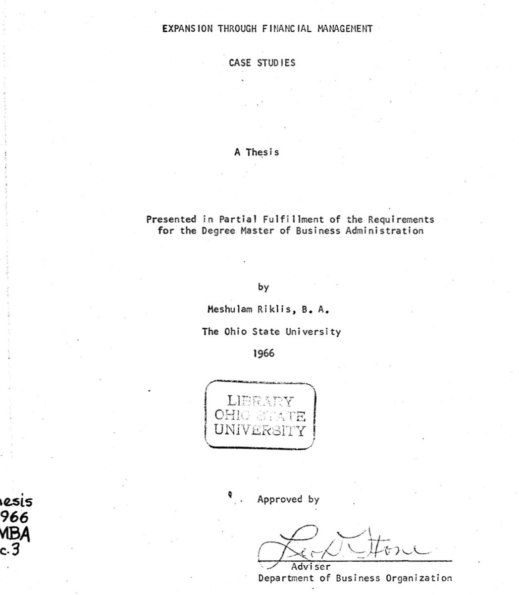 The blueprint for buying firms with no cash, hidden in a 1966 MBA paper.

Link to the free document below