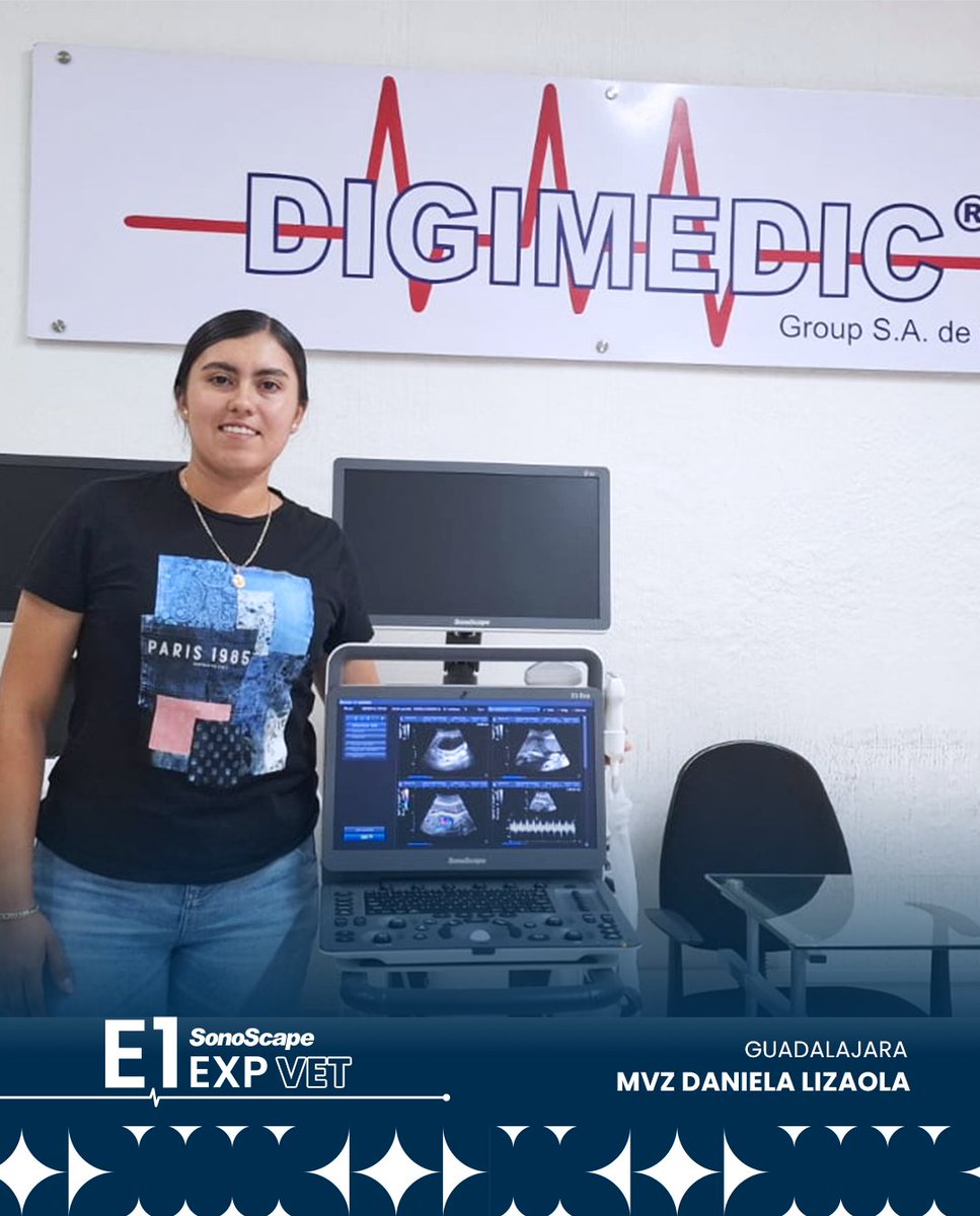 🐾 ¡MVZ Daniela Lizaola, la innovación veterinaria está en sus manos! 🐾

Con su nuevo SonoScape E1 Exp Vet, incorpora a su práctica un ultrasonido portátil, preciso y especializado, diseñado para ofrecer imágenes claras y diagnósticos confiables en el cuidado de cada paciente