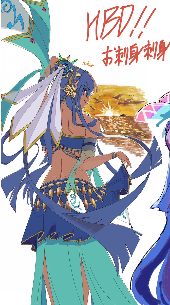 そういえばあげてなかったですね
 #絵チャ #イラスト 
友達が永遠に推してるモンストの
テキーラです！