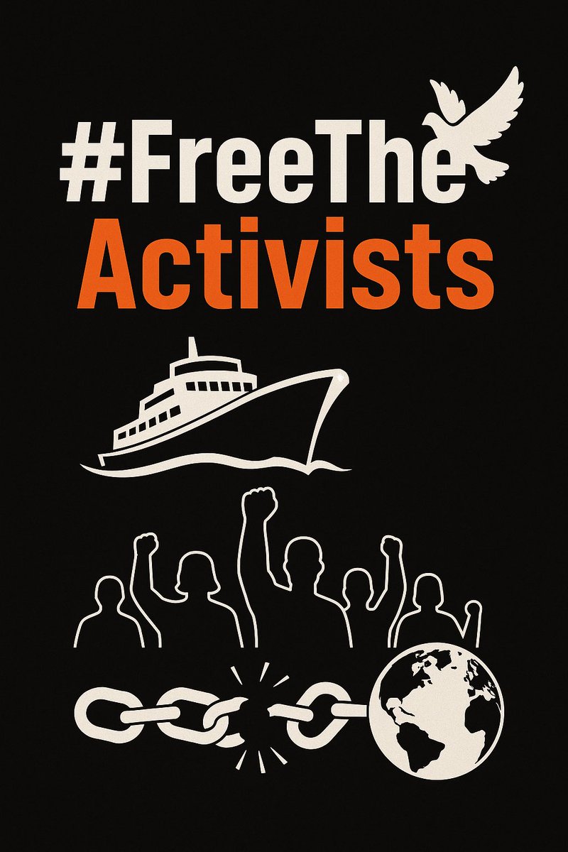 Siyonizm dünyadaki en büyük terördür. İsrail terör devleti, buna sesini çıkarmayan her bir Yahudi teröristtir ! Soykırıma ses çıkarmayan hiç kimse sivil değil, yandaş bir teröristtir, terörist muamelesi görmelidir ! #FreeTheActivists