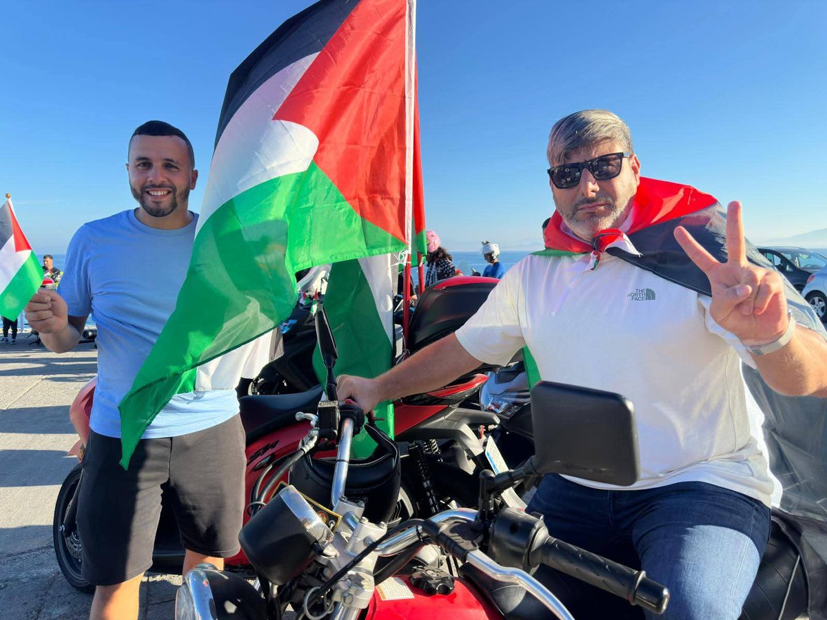 Es importante que alcemos la voz por #Palestina y contra el #Genocidio todos los días. Hoy, en la marcha por la paz organizada por MotoClub #Ceuta. Hay que seguir, seguir y seguir.