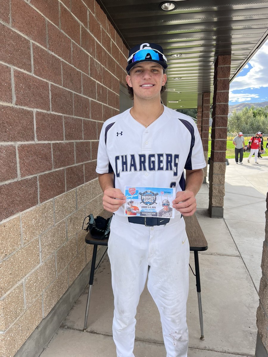 PathwayBB's tweet photo. 🚨Prospect Games Nominations - Pathway Utah 🚨

Congrats to: 
 • Zack Sorenson - Corner Canyon Chargers, P/SS/3B, 2027
• Abel Velador - Alta, C/3B, 2028
• Steve Pedroza - Utah Select, P/SS, 2027
• Keeland Clark - Utah Select, LHP/1B, 2027

All four have earned their nominations for the 2026 Prospect Games next summer! 
#pathwaybaseball #prospectgames