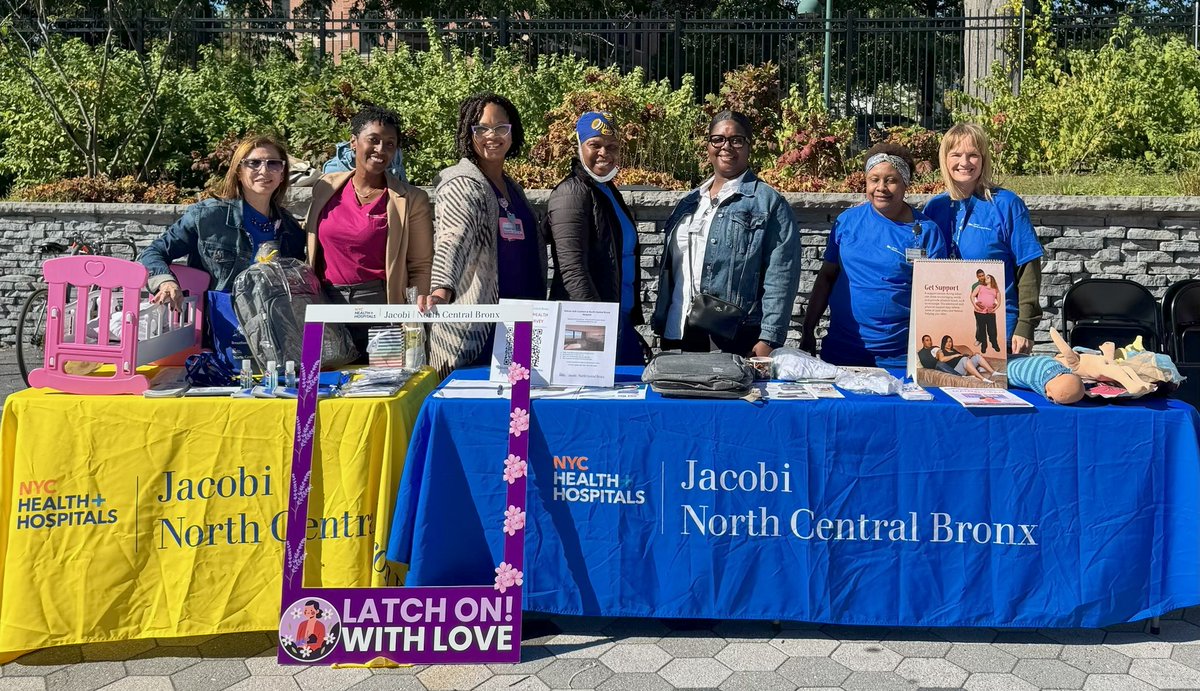 JacobiNCBHosp's tweet image. 🍼 Our Midwives, Nurse Educators, Lactation Specialists &amp;amp; Labor &amp;amp; Delivery Nurses joined the Bronx Community Baby Shower at the Northeast YMCA!
Proud to support Bronx families! ✨
.
.
.
#CommunityOutreach #MidwiferyWeek #LaborAndDelivery