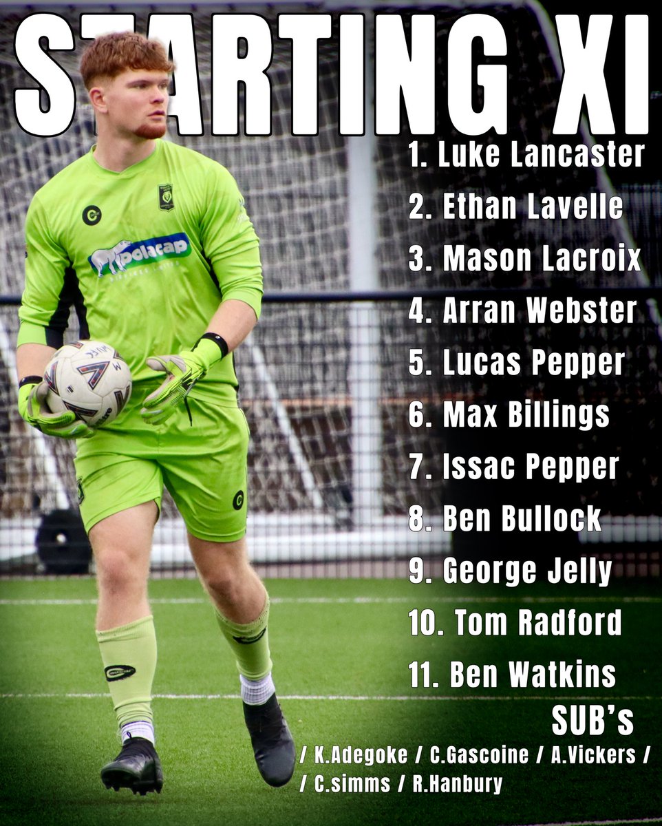📋 Starting XI – UDA Glos vs Worcester United Firsts 📋

Here’s how United line up this evening in the Herefordshire Football Premier League:

Luke Lancaster
Ethan Lavelle
Mason Lacroix
Arran Webster
Lucas Pepper
Max Billings
Isaac Pepper
Ben Bullock
George Jelly
Tom Radford
Ben