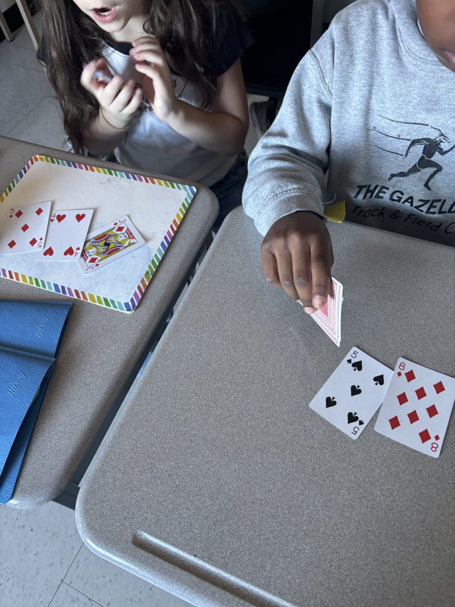 mrs_diasm's tweet image. Doing the Math! 
4/5s explored place value and compared numbers. All while playing cards 😁@olf_dpcdsb #mathskills @dpmath