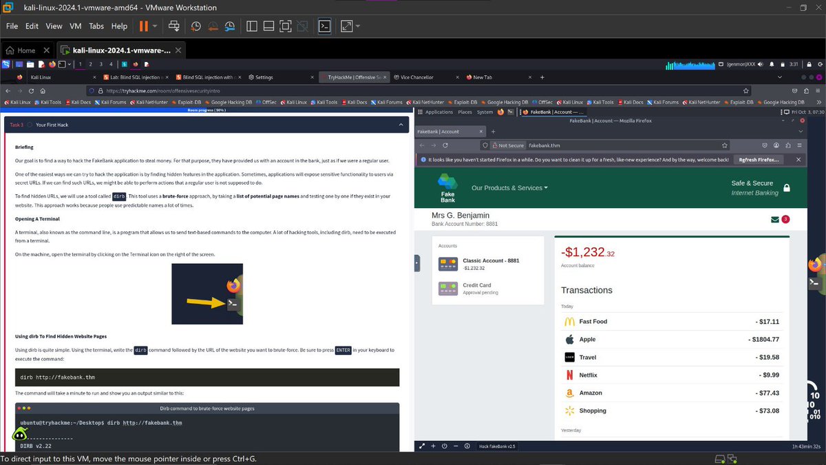 ninochain_eth's tweet photo. I’ve learned, unlearned, and relearned. Covered web fundamentals, walkthroughs, and even how to use a normal browser to exploit things like comment sections. Also explored different types of web attacks. Growth mode @ireteeh @_Rega_n @WebSecAcademy
#tryhackme #100DaysOfCyberSec https://t.co/1cqqJIAo3h