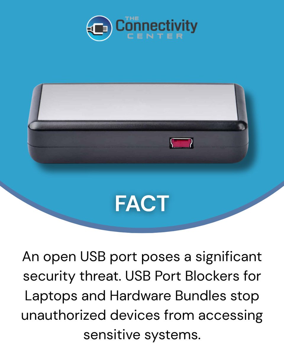 An open USB port poses a significant security threat. USB Port Blockers for Laptops and Hardware Bundles stop unauthorized devices from accessing sensitive systems.
#CyberSecurity #DataProtection #InfoSecurity #OnlineSafety #SecureYourData #DigitalSecurity