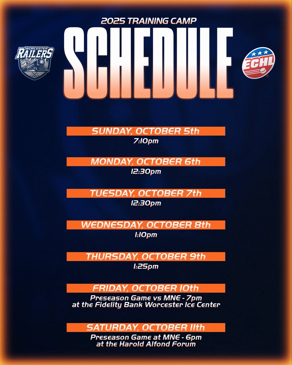 Our 2025 Training Camp Roster &amp; Schedule is here! 🚂

Read more about our Training Camp here: tinyurl.com/48y3cfp8

#RailersHC