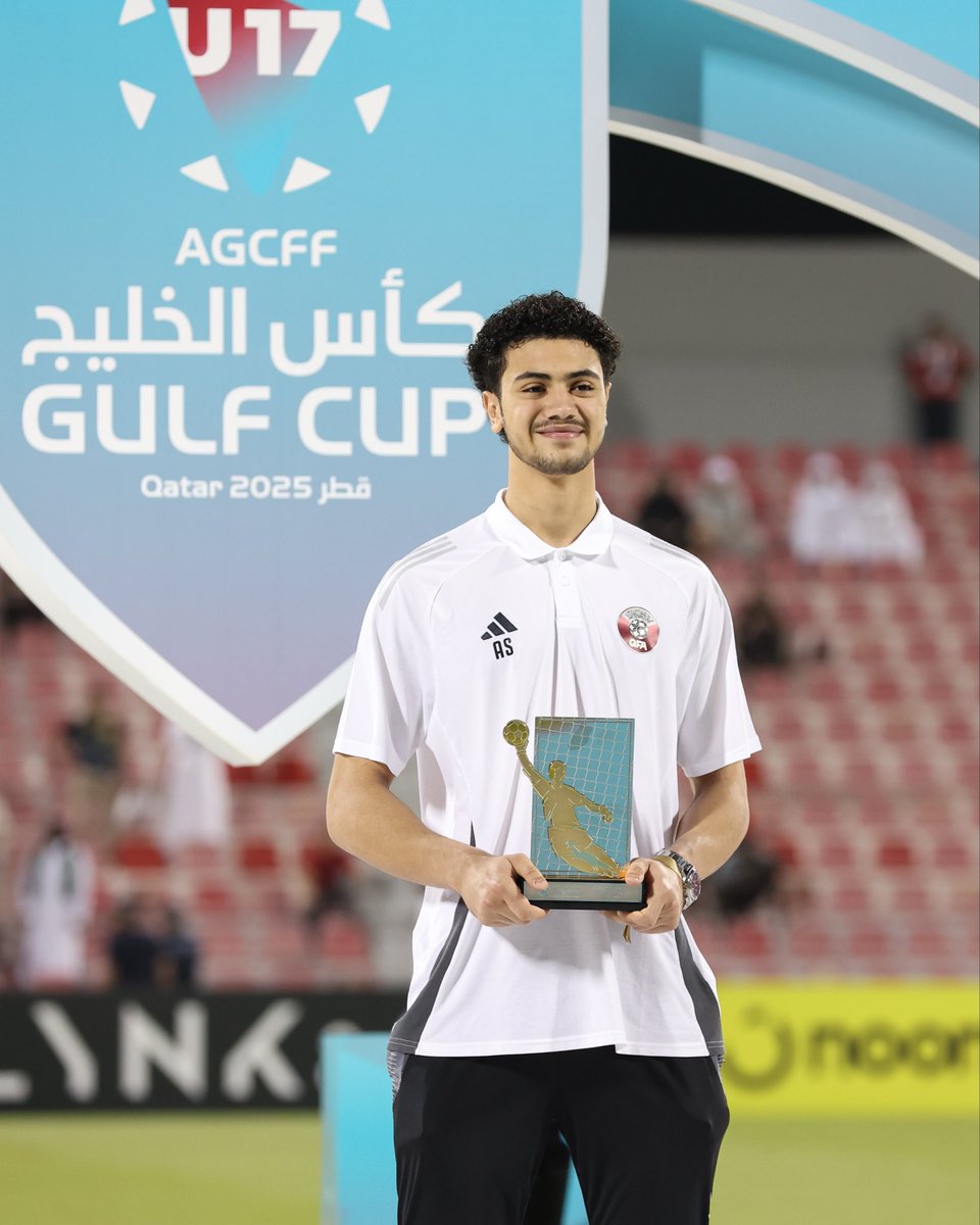 حارس نادينا ومنتخبنا الوطني 
يحصد جائزة أفضل حارس مرمى في كأس الخليج تحت 17 سنة 💪🏼🦅 

#العربي