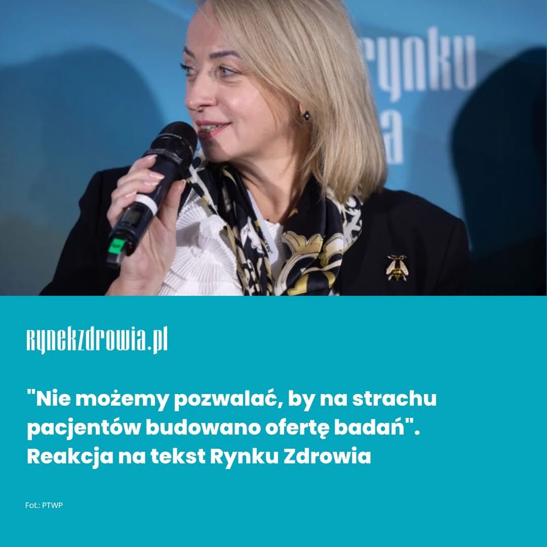 🔵<a href="/rynekzdrowia/">rynekzdrowia.pl</a>: "Nie możemy pozwalać, by na emocjach i strachu pacjentów budowano ofertę badań, które nie mają żadnych podstaw naukowych do ich wykonywania" 
- prezes KRDL, dr n. med. <a href="/MonikaPintal/">Monika Pintal-Ślimak</a>

 rynekzdrowia.pl/Badania-i-rozw…