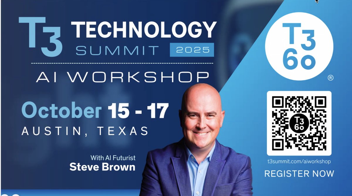 Steve was one of the best speakers at the #T3Summit this year and is being brought back for those that could not get a ticket for the summit. Catch him on this one-day #AI event.