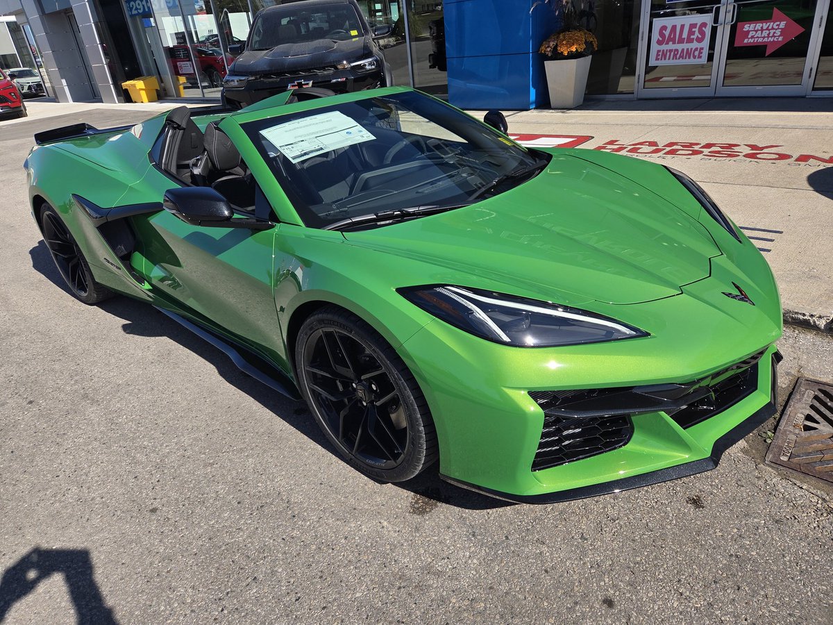 2026 Corvette Z06 Convertible just landed. #roswellgreen #LarryHudsonChev