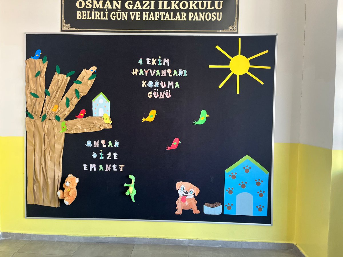 “4 Ekim Hayvanları Koruma Günü 🐾
Dostlarımızı sevmek, korumak ve onlara değer vermek insanlığımızın en güzel yansımasıdır. 🌿💚