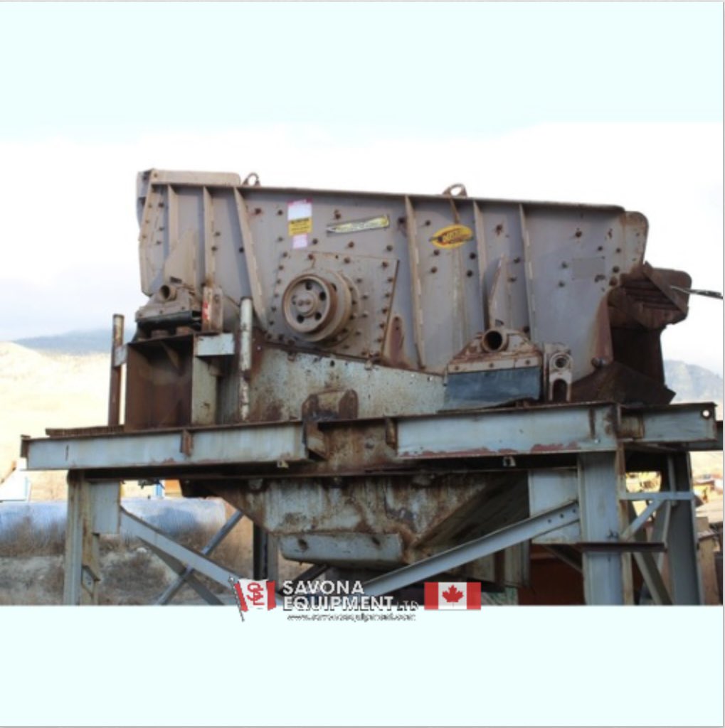 SavonaEquipment's tweet image. Deister 6ft by 12ft screen. W/ 64–1ft by 2ft polyurethane panels. Underside fines discharge hopper. Mounted on 7ft high H-beam frame. savonaequipment.com/en/deister-6-f… #inclinedscreen #horizontalscreen #screen #screening #separation