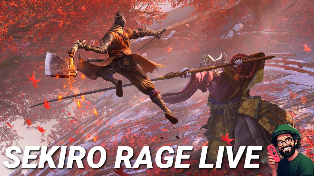 No idea why I'm doing this to myself tonight but I am

Live 8.35 PM GMT with Sekiro: Shadows Die Twice

Send help live stream link here 🔽
youtube.com/live/nTTWRmZ8-…