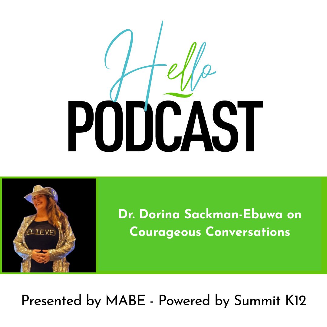 🎙️ Season 2 of the hELLo Podcast is here!
Dr. Dorina Sackman-Ebuwa joins MABE President Andrew Rodgers to dive into Courageous Conversations. 💬✨
👉 Tune in now, mabemi.net #hELLoPodcast #MABE #MultilingualEd <a href="/summit_k12/">SummitK12</a>