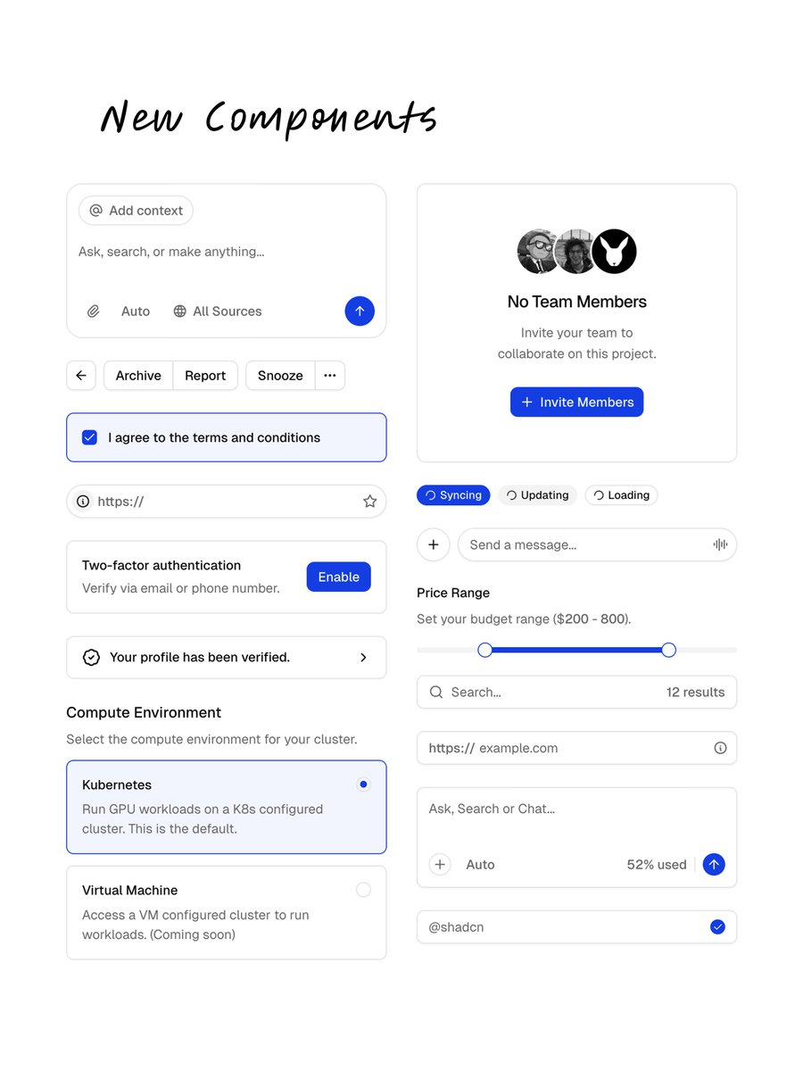 code_bucks's tweet image. 🚨Just saw @shadcn  dropped these new components in shadcn/ui 🔥

They aren&apos;t flashy hero sections but they&apos;ll make your product feel very polished.

Here is the quick summary:

→ Button group
This is like a smart organizer for your app&apos;s buttons. Instead of buttons floating…
