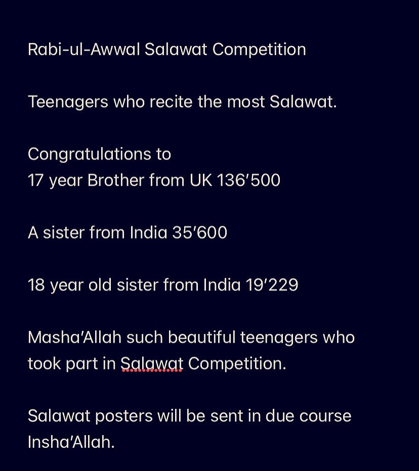 #Salawat #Competition #Teenagers
