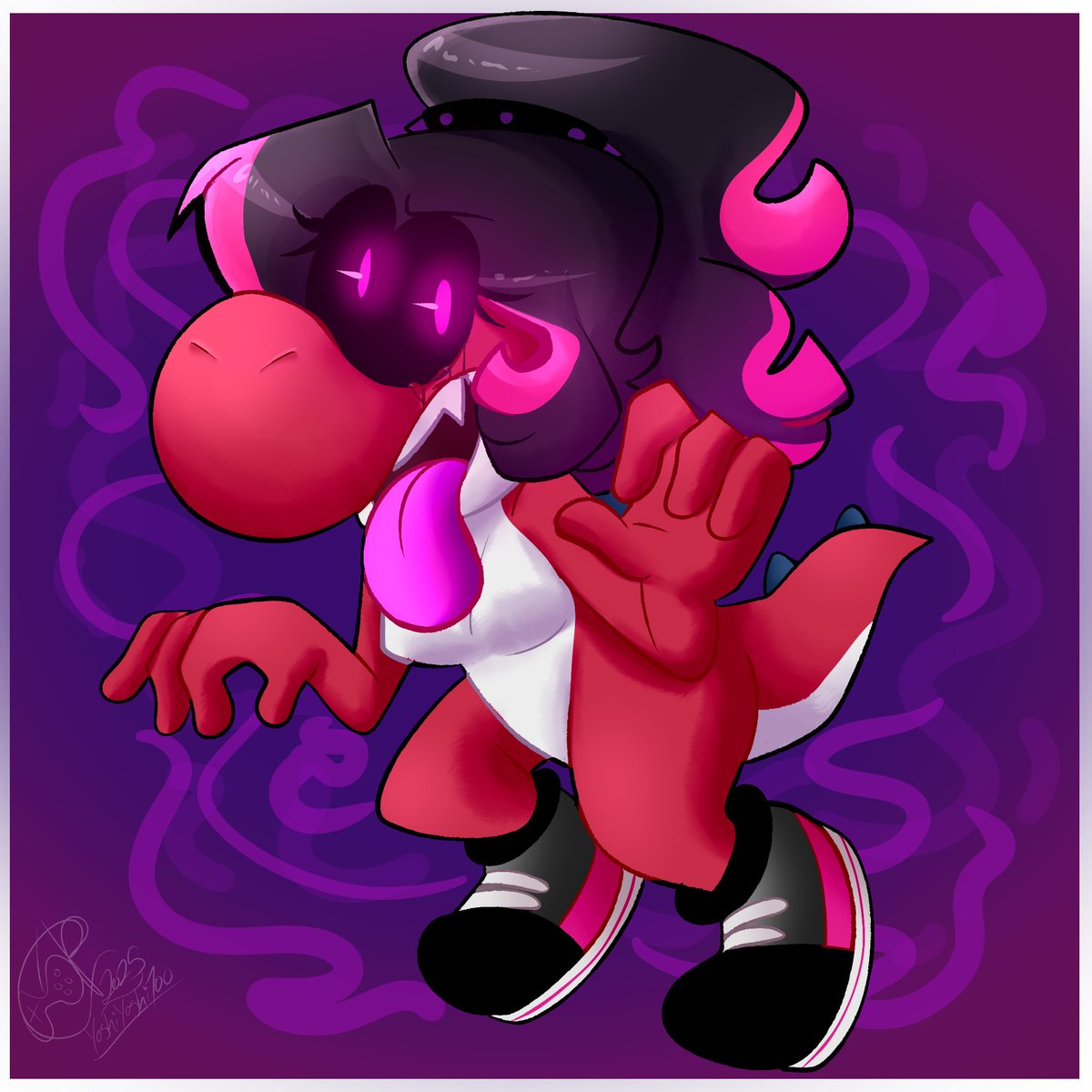 its spooky month 👻🎃

#Yoshi #exe