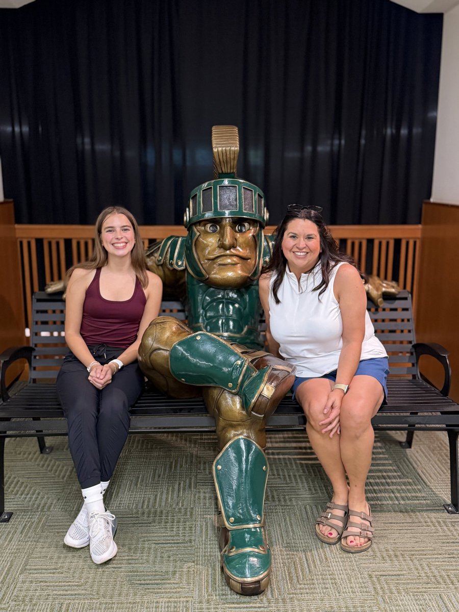 Eva visited with <a href="/CANRatMSU/">MSU CANR</a> today and did the official tour. As an alum and a mother (given the proximity) I couldn’t be prouder/happier that <a href="/michiganstateu/">MSU</a> is top of the list for her. #GoGreenGoWhite