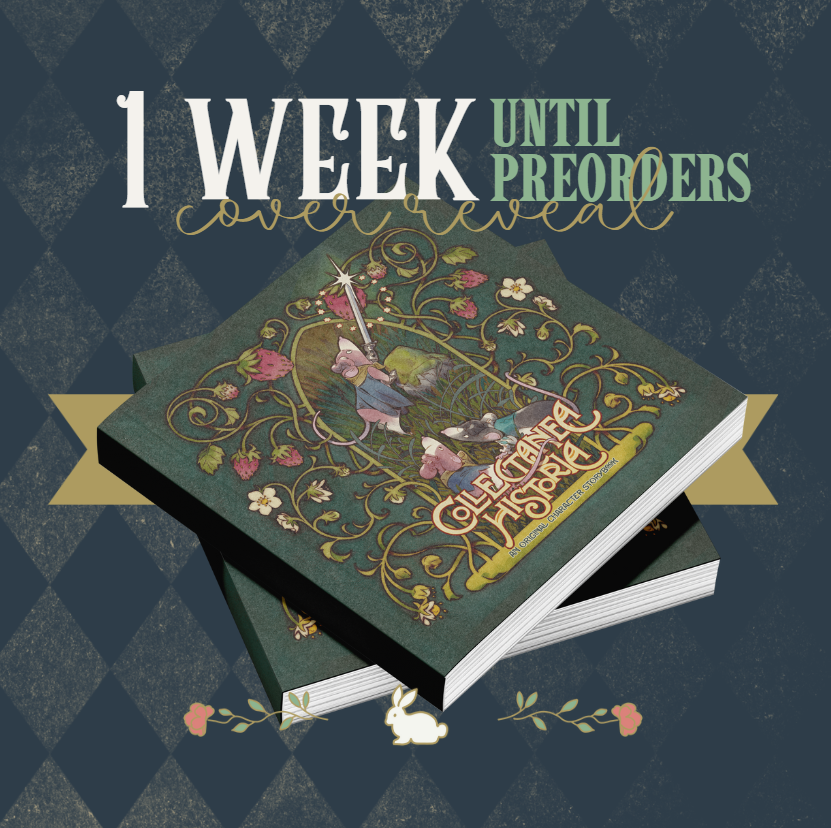 🐇 COVER REVEAL 🐇   

Brought to you with just a sprinkle of talking animals and whimsy, we are excited to share our beautiful cover, illustrated by <a href="/alicenpai/">🐇🖤🤍 alice / cindy / 君</a>! Preorders will be opening next week, are you ready? ✨ 

📅 Preorders open October 10th, 12 PM PST