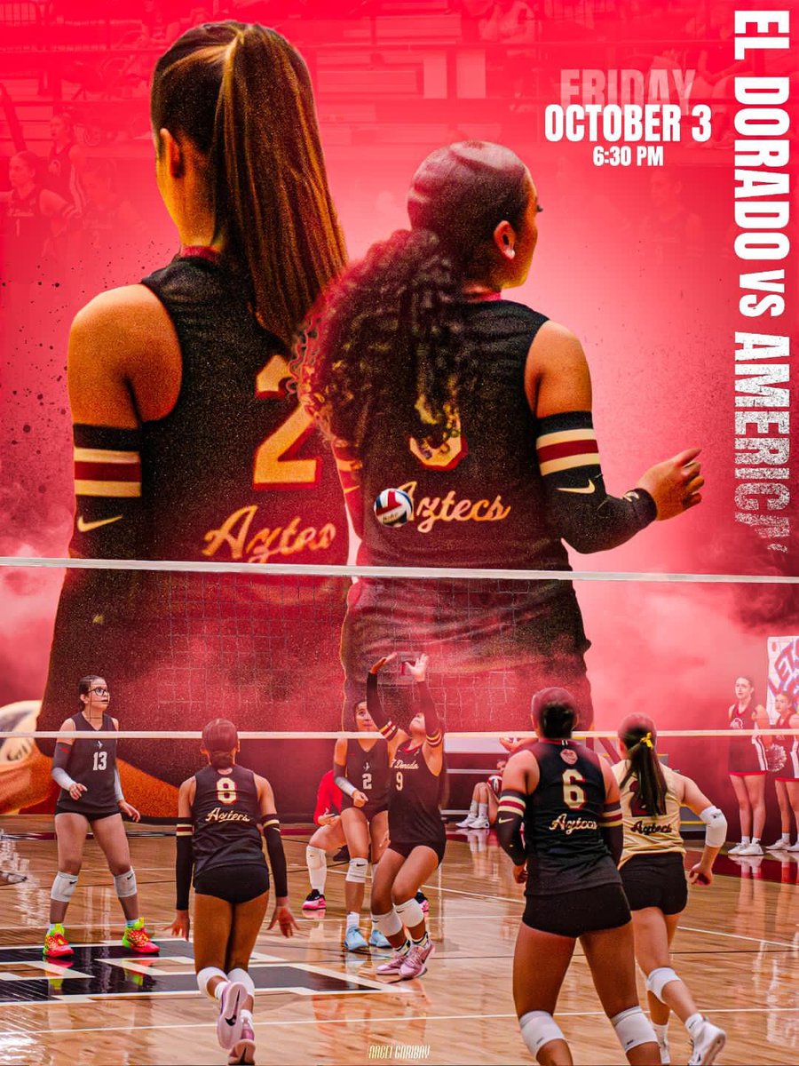 🚨 🚨 Game Day @ The Temple 🚨🚨
                     Round 2 of District!

Lady Aztecs vs Americas 

5:30 JV and Freshman 
6:30 Varsity

<a href="/EDAztecs_HS/">Patricia Pedroza</a> <a href="/Coach1Martinez/">Frank Martinez</a> <a href="/RNorton_EDHS/">Robert Norton</a> <a href="/MrJacobRamirez/">Mr. Jacob Ramirez</a> <a href="/Fchavezeptimes/">Felix Chavez</a> <a href="/mtz_media915/">MTZ Media</a>
