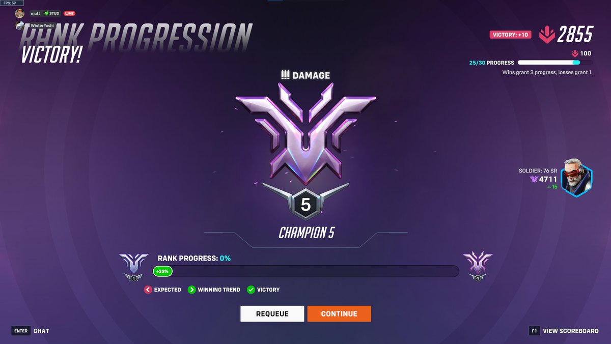 m1 to champ5 in 3 days #buffsoldier