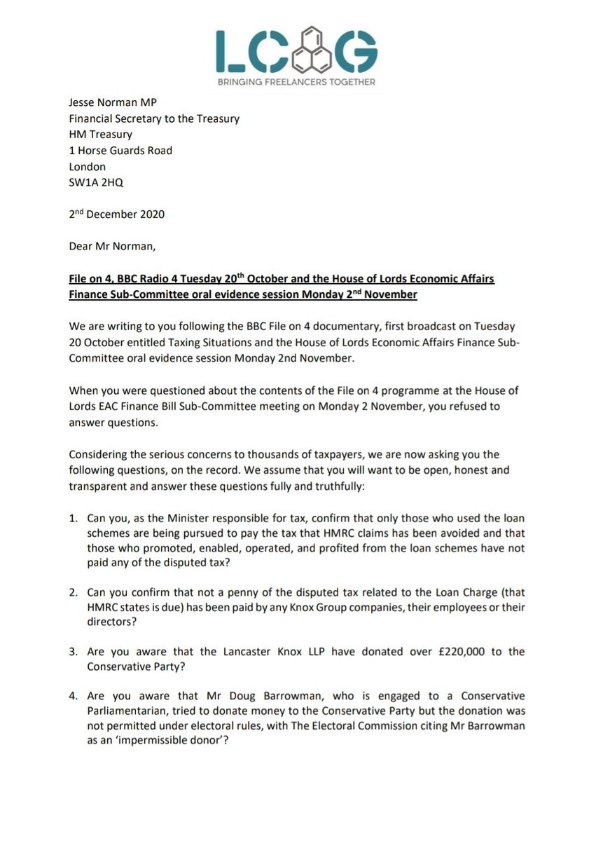 Loan Charge Action Group [LCAG] tweet media