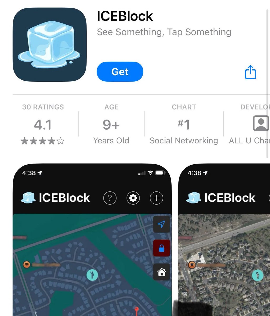 quesesepamx's tweet image. 📱❌ La empresa #Apple borró ICEBlock, aplicación que alertaba sobre avistamientos de agentes migratorios, supuestamente tras recibir presiones del gobierno de Donald Trump.

#ICEBlock era gratuita y exclusiva para iPhone, pero ya no está disponible en la AppStore desde hoy.