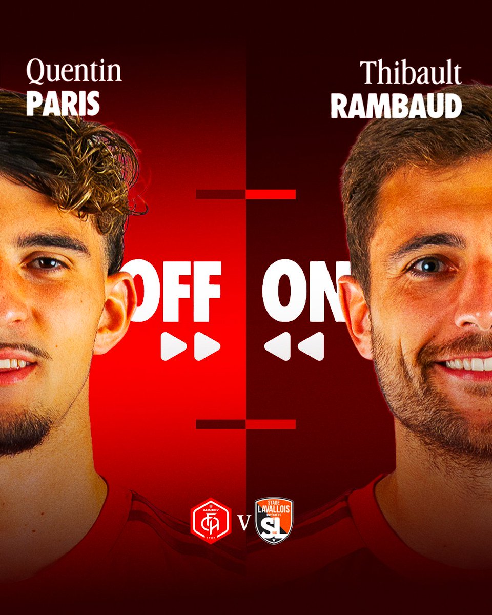 ⏩ 53’ ⚔️ (0-0)

🔁Premier changement : Rambaud remplace Paris. 

#AllobrogesVaillants
#FCALAVAL